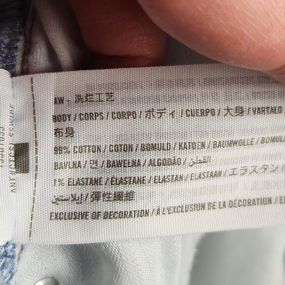 Abercrombie Fitch Jeans Womens 26 2 Short Blue 90s Baggy Curve Love Low Rise - Picture 12 of 13